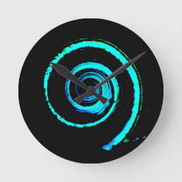 Colorful Twirls Ronde Klok