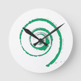 Colorful Twirls Ronde Klok