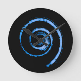 Colorful Twirls Ronde Klok