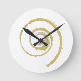 Colorful Twirls Ronde Klok