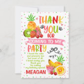 Colorful Two-tti Frutti Birthday Thanbjk You Card Kaart (Voorkant)