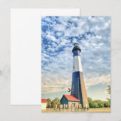 Colorful Tybee Lighthouse Souvenir Note Kaart (Voorkant / Achterkant)
