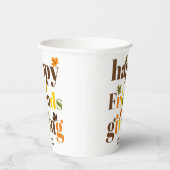 Colorful typografie Happy Friendsgiving herfst Papieren Bekers (Rechts)