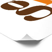 Colorful typografie Happy Friendsgiving herfst Perfect Poster (Hoek)