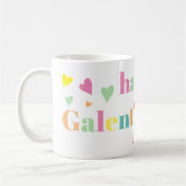 Colorful typografie Happy Galentines Day Koffiemok (Links)