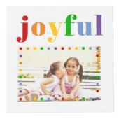 Colorful typografie, stippen kerstfeestfoto kubus (Voorkant)