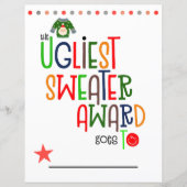 Colorful Ugliest Sweater Winner Award certificaat (Voorkant)