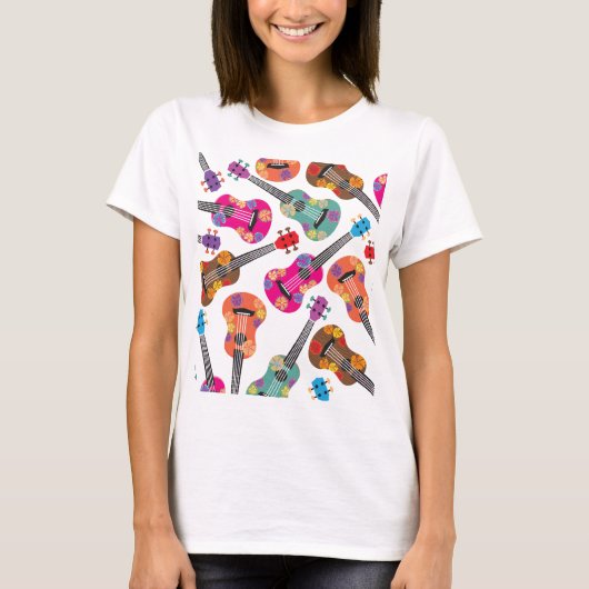 Colorful Ukeleles T-shirt (Voorkant)