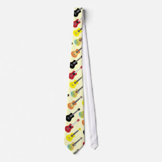Colorful Ukulele Pattern Music Stropdas