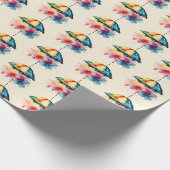 Colorful Umbrella Cadeaupapier (Hoek)