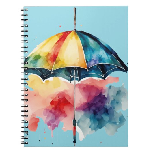 Colorful Umbrella Notitieboek (Voorkant)