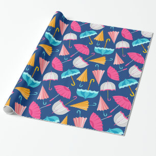 Colorful Umbrella Pattern Cadeaupapier
