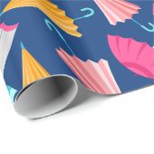 Colorful Umbrella Pattern Cadeaupapier (Rol Hoek)