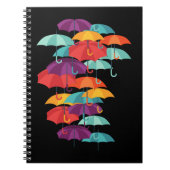 Colorful Umbrella Pattern Notitieboek (Voorkant)
