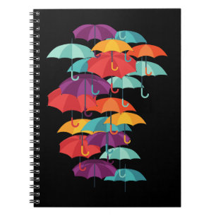 Colorful Umbrella Pattern Notitieboek