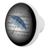 Colorful umbrella ~ Singin" in de Regen ~ Music ~ Keramische Knop (Rechts)