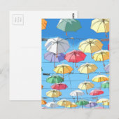 Colorful Umbrellas Briefkaart (Voorkant / Achterkant)