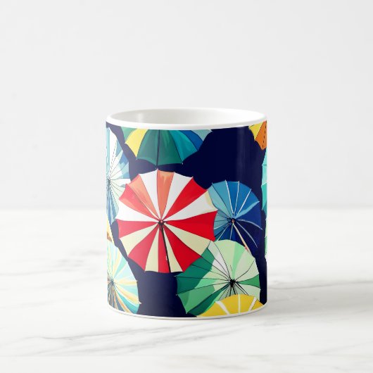 Colorful Umbrellas Koffiemok (Center)