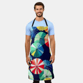 Colorful Umbrellas Schort (Gedragen)