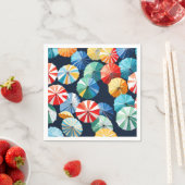 Colorful Umbrellas Servet (Insitu)
