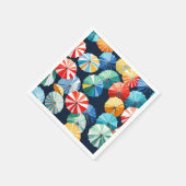 Colorful Umbrellas Servet (Hoek)