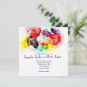Colorful Umbrellas Weddenschap Kaart (Staand voorkant)