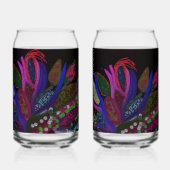 Colorful Undersea Life Blikvorm Glas (Achterkant)