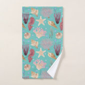 Colorful Underwater Life Patroon Bad Handdoek (Handdoek)