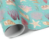 Colorful Underwater Life Patroon Cadeaupapier (Rol Hoek)
