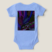Colorful Underwater Marine Life Infant T-Shirt (Design achterkant)
