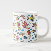 Colorful Underwater Zee Life Patroon Grote Koffiekop (Rechts)