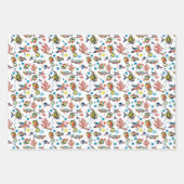 Colorful Underwater Zee Life Patroon Inpakpapier Vel (Voorkant)