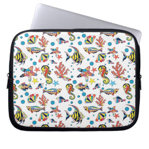 Colorful Underwater Zee Life Patroon Laptop Sleeve