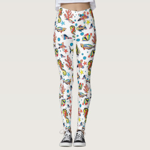 Colorful Underwater Zee Life Patroon Leggings