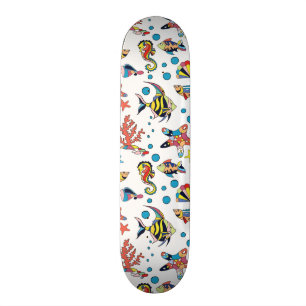 Colorful Underwater Zee Life Patroon Skateboard