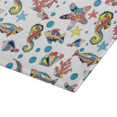 Colorful Underwater Zee Life Patroon Snijplank (Hoek)
