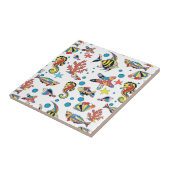 Colorful Underwater Zee Life Patroon Tegeltje (Zijkant)