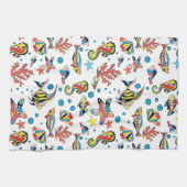 Colorful Underwater Zee Life Patroon Theedoek (Horizontaal)