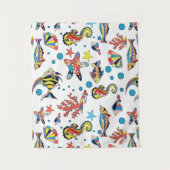 Colorful Underwater Zee Life Patroon Wandkleed (Voorkant)