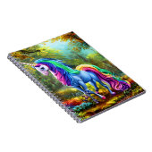 Colorful Unicorn Horse Notitieboek (Rechterzijde)