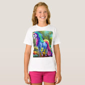 Colorful Unicorn Horse T-shirt (Voorkant volledig)