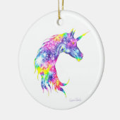 Colorful unicorn keramisch ornament (Links)