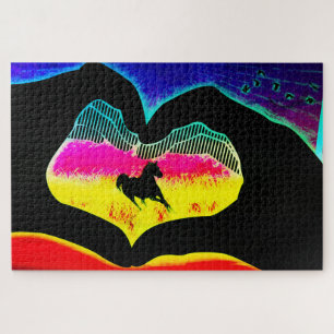 Colorful Unicorn Legpuzzel