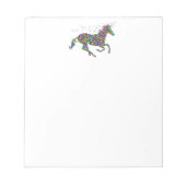 Colorful Unicorn Notitieblok (Voorkant)