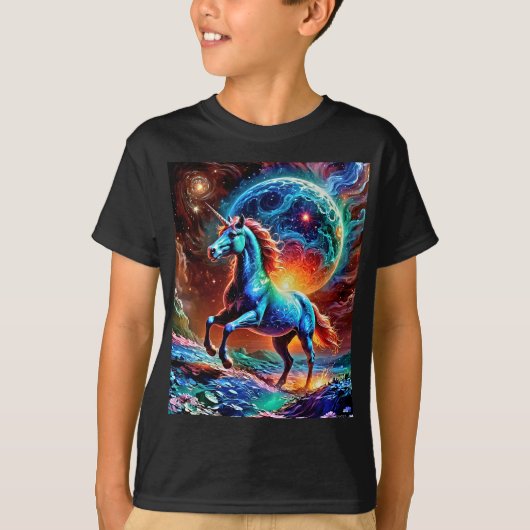Colorful Unicorn T-shirt (Voorkant)
