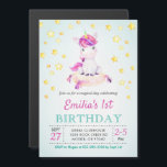 Colorful Unicorn Thlek Girl Kids Birthday Party Magnetische Uitnodiging<br><div class="desc">Colorful unicorn-themed verjaardagsfeest uitnodiging. Geschikt voor alle leeftijden - tekst kan volledig worden aangepast. In ons Unicorn Party Collectie vindt u bijpassende decoraties,  inzetstukken en meer.</div>
