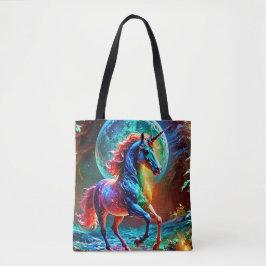 Colorful Unicorn Tote Bag