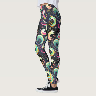 Colorful Unicorns naadloos Patroon Yoga Running Leggings