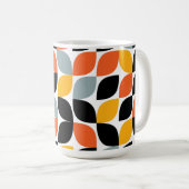 Colorful, uniek, trendy, urban leaf concept koffiemok (Voorkant rechts)