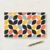 Colorful, uniek, trendy, urban leaf concept post-it® notes (Op bureau)
